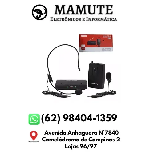 Microfone de Lapela Sem Fio Tomate Omnidirecional MT-2201