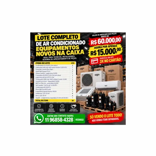 Vendo lote de ar condicionado para fechar loja