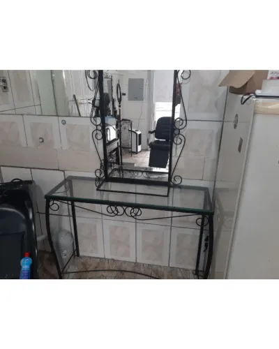Bancada com Espelho para Salão/Barbearia