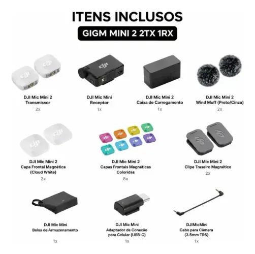 DJI MIC MINI 2 COMBO COMPLETO