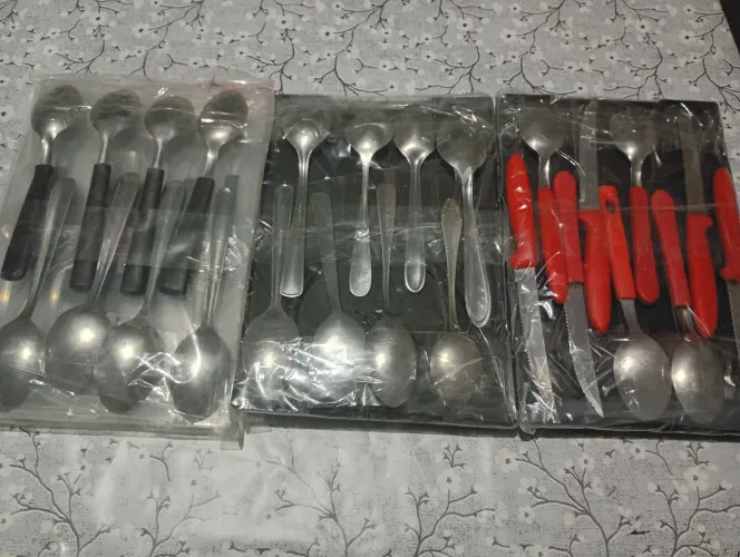 Kit talheres diversos 54 peças