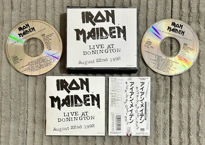 Iron Maiden Live At Donington 1992 DUPLO JAPONÊS COM OBI E ENCARTE Edição Limitada