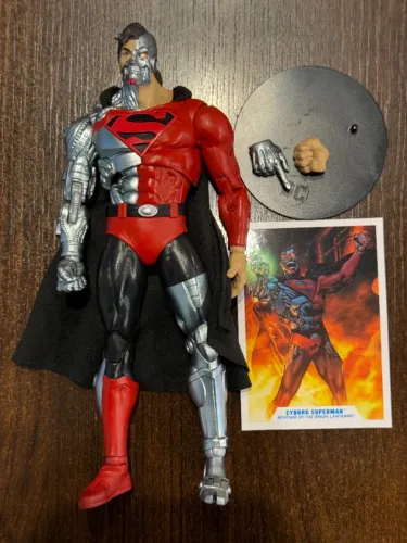 MCFARLANE DC CYBORG SUPERMAN GOLD LABEL 