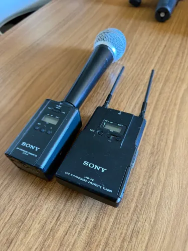 Sony UWP URX-P2 + UTX-B2 Profissional Kit Microfone Sem Fio