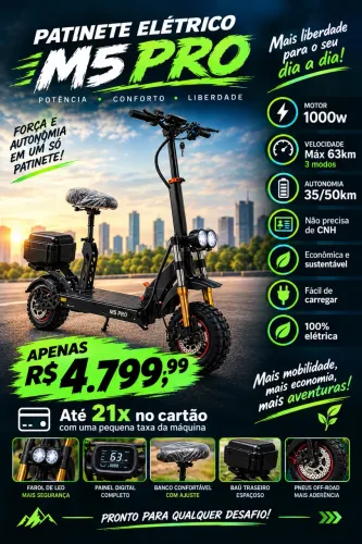 Patinete elétrico / loja física / Promoção