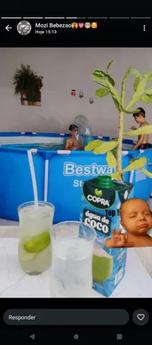 Vendo piscina com capa muito conservada 7000l