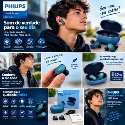 FONE DE OUVIDOS SEM FIO
