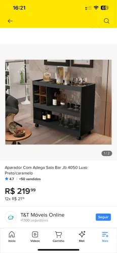 Bar Móvel com Rodas