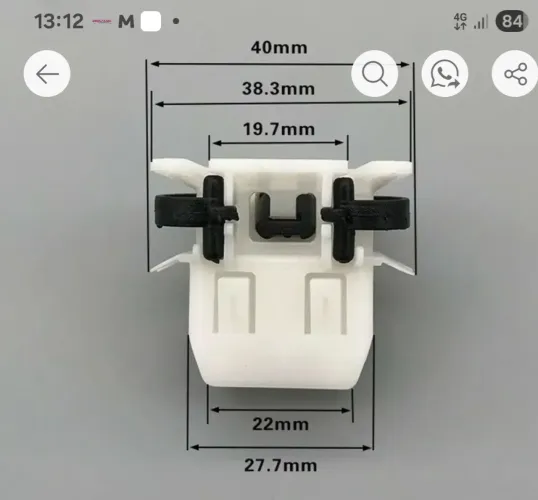 Clips Para Fixação Do Assento Traseiro Para Honda, Base