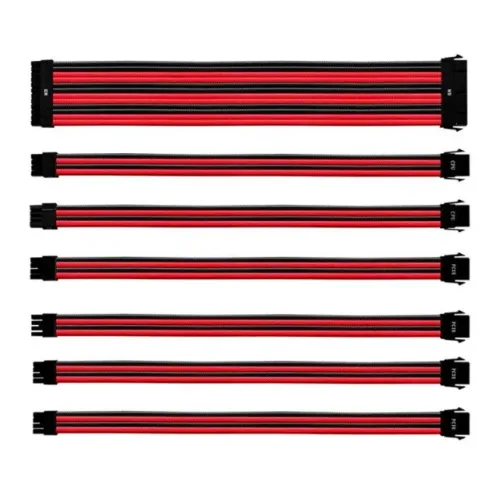Cabo Sleeved Cooler Master - Vermelho e Preto