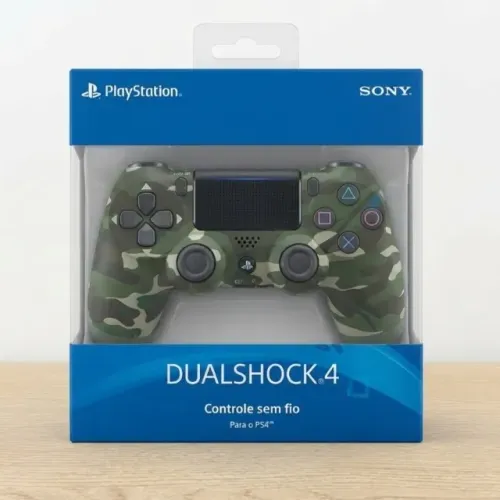 CONTROLE PS4 SONY CAMUFLADO VERDE ESCURO