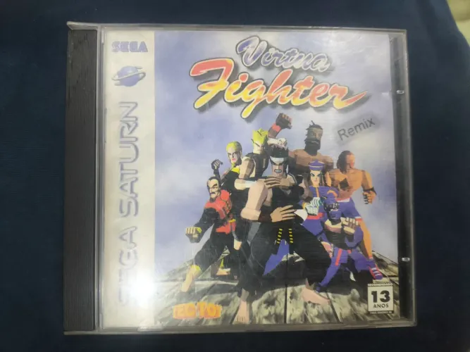 Jogo cd sega Saturno virtua Fighter remix em excelente estado de funcionamento 