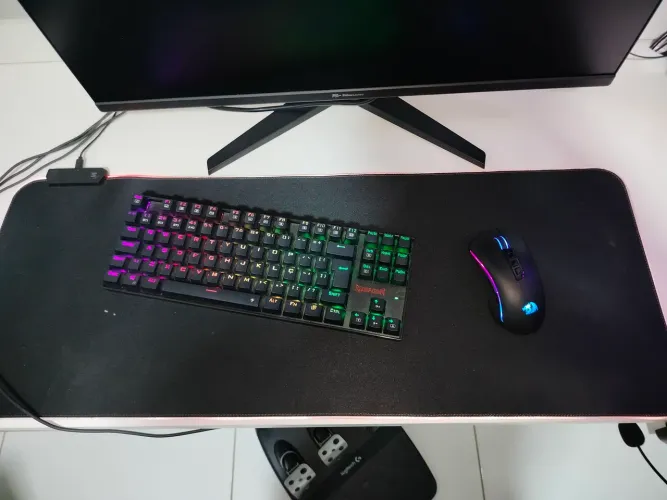 Kit teclado e mouse redragon + mouse pad