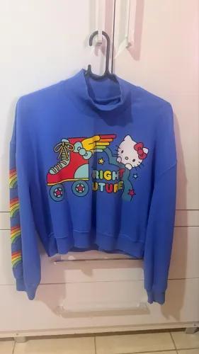 Moletom Cropped Hello Kitty Tamanho M