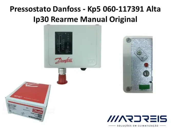 Pressostato Danfoss - Kp5 060-117391 Alta Ip30 Rearme Manual Original