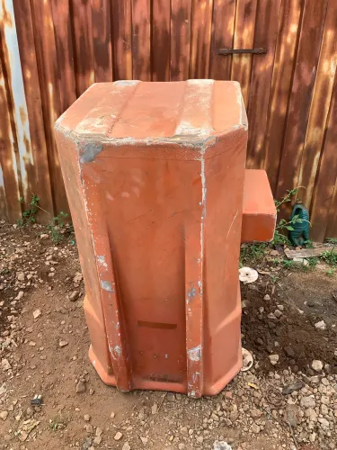 Cesta Aérea de Fibra Laranja