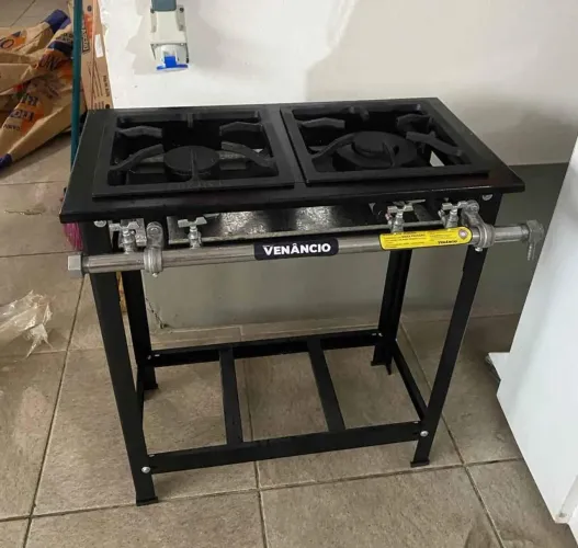 Fogão maxi 2 queimadores duplos Venâncio 