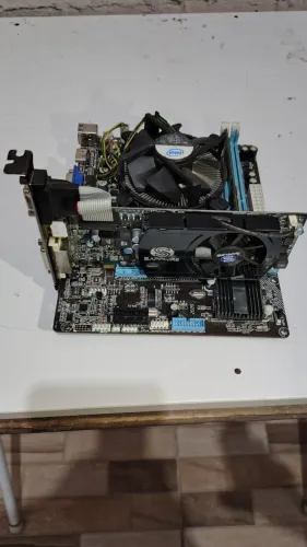 Placa mãe core i5 com 8 giga de memoria + placa de video 1 giga