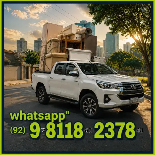 Frete transporte de cargas leves em pickup com ótimo custo-benefício