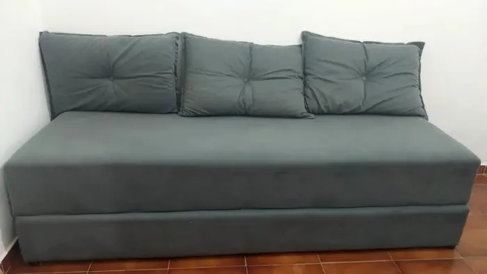 Sofá cama cinza