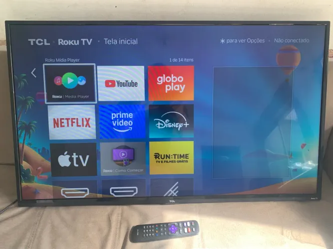 TCL 43 Smart Roku TV | Funcionando perfeitamente 