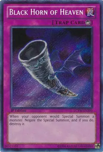 Yugioh!!! Black Horn of Heaven LCYW-EN300 Secret Rare
