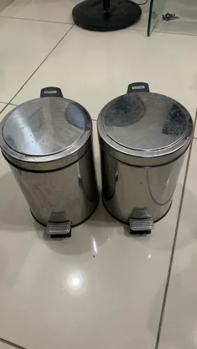 Kit lixeira inox Tramontina