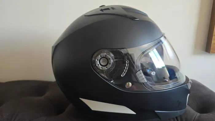 Capacete Shark Ridill Blank Preto Fosco - Tamanho M (58) - Com Capa Original