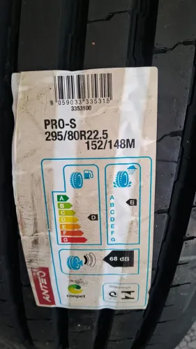 04 pneus 295/80-22.5 novos PRO S