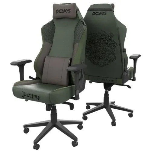 CADEIRA GAMER PCYES ERGONÔMICA ULTIMATE JADE FIRE