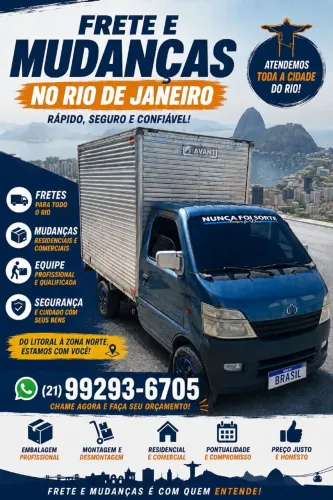Mudanças e fretes em todo Rio de janeiro