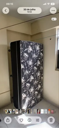 Vedo móveis cama noz solteiro semi nova 250 reais