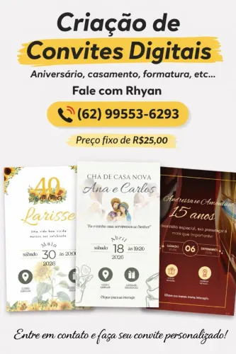 Convites digitais personalizados