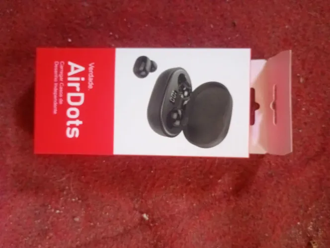 Fone de ouvido Bluetooth Redmi AirDots, usado, com estojo de carregamento.
