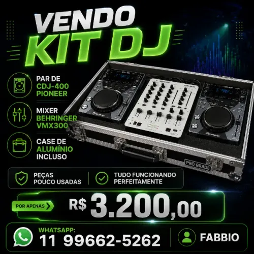 VENDO CDJ 400 PIONEER E MIXER BERINGHER VMX 300