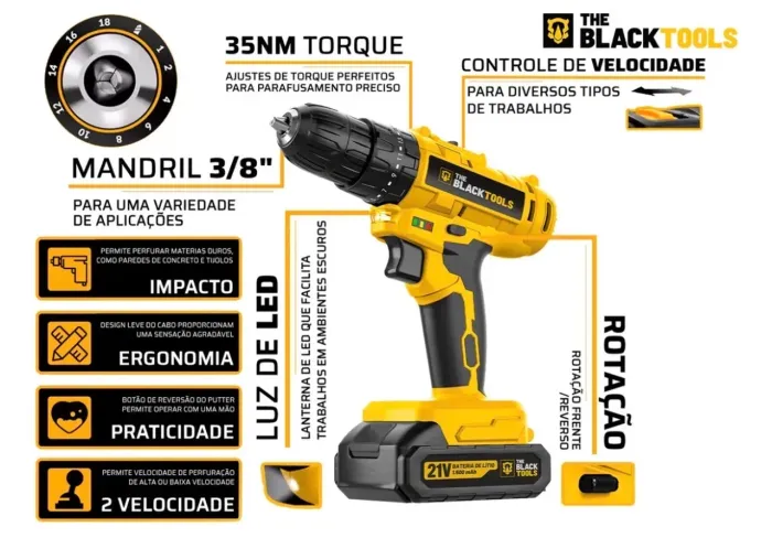 Furadeira Parafusadeira De Impacto 