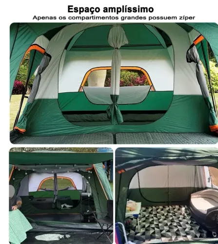 Barraca camping 12 lugares brinde colchão