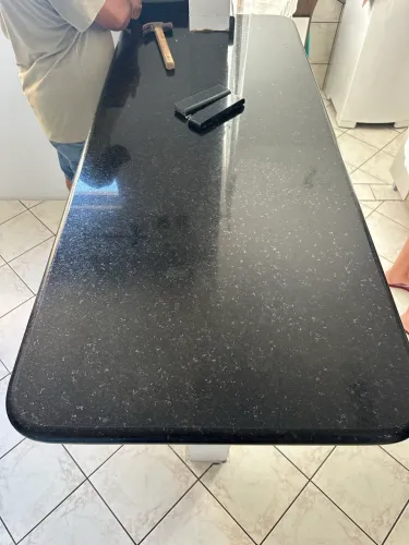 Pedra de mármore preto