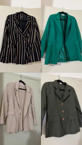 Kit 7 blazers femininos tamanho g