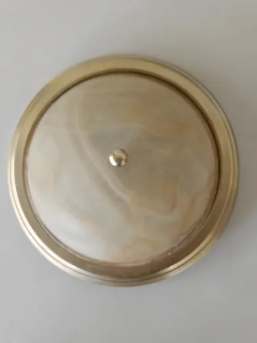 Vendo Plafon marca Hansa vidro opalino, usado.