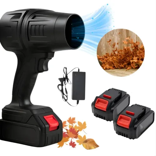 Soprador Folhas Pó Turbo Alta Potência 48v Com 2 Baterias Preto 127/220v