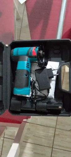 Portable lixadeira sem fio com duas baterias 