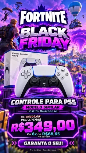 Controle para ps5 modelo similar