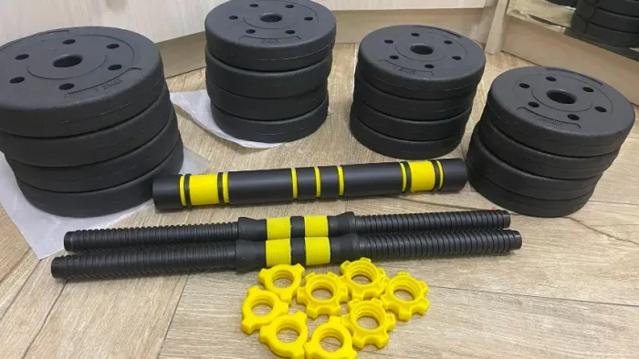HALTERES AJUSTÁVEIS 29KG- SEMINOVOS, PRONTOS PARA TREINAR!