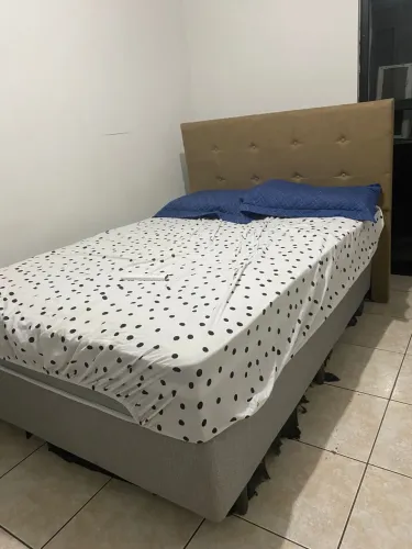 Cama box colchão de mola