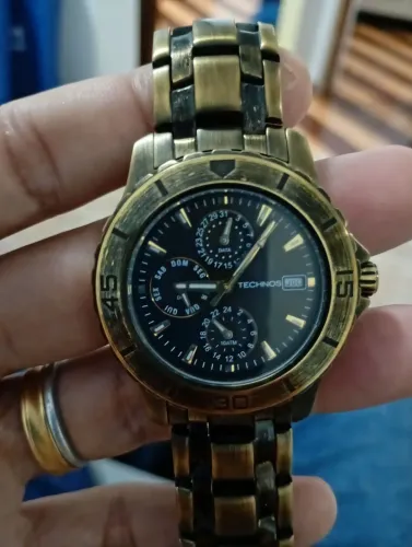 Relógio Technos Cronógrafo Bronze