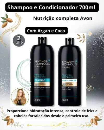 Shampoo e Condicionador Nutrição completa - Avon