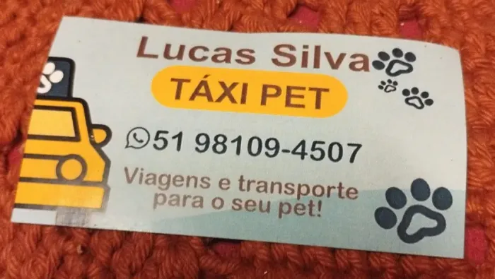 Táxi pet e transporte ACEITAMOS CARTÕES