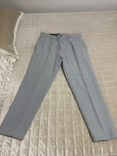 Calça social cinza claro 