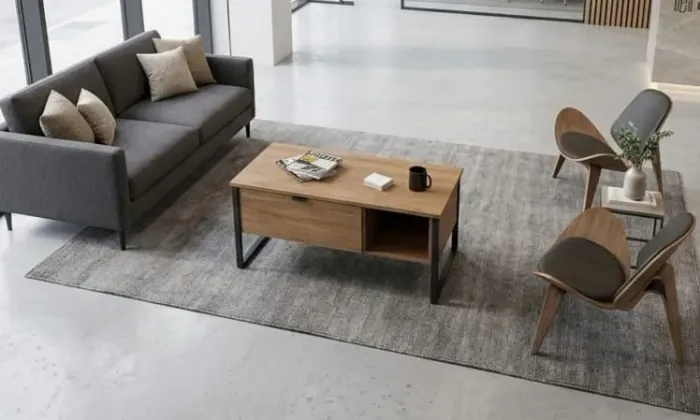 Mesa de centro industrial